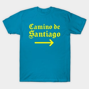 Buen Camino de Santiago Yellow Arrow T-Shirt